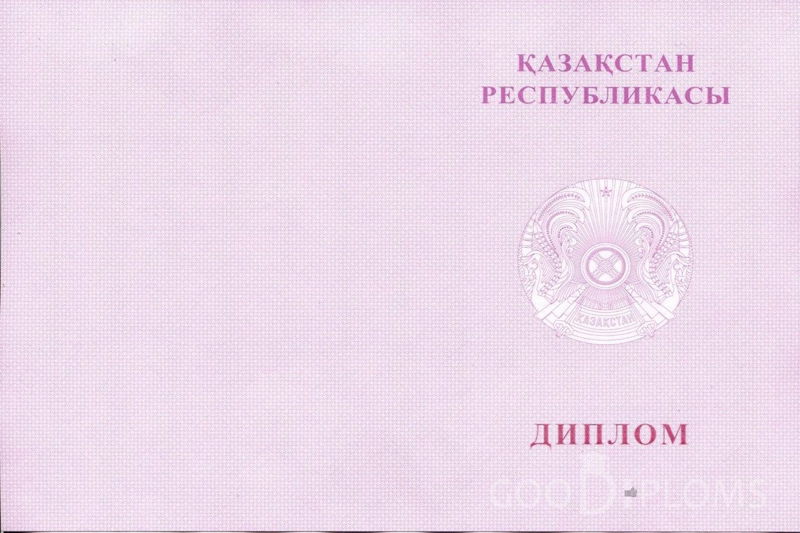 Казахский диплом техникума с отличием - Обратная сторона- Астану